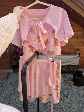 EUC My Violet 4 Piece Activewear Set - Ballet Bears